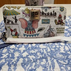 Dooney and Bourke Disney Dumbo Large Zip Wallet